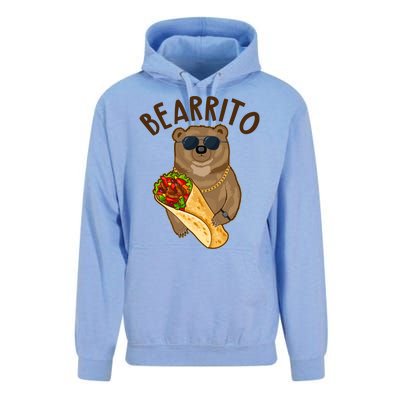 Funny Bearrito Bear Unisex Surf Hoodie