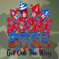 Funny Boom Bitch Get Out The Way Legacy Tie Dye Trucker Hat