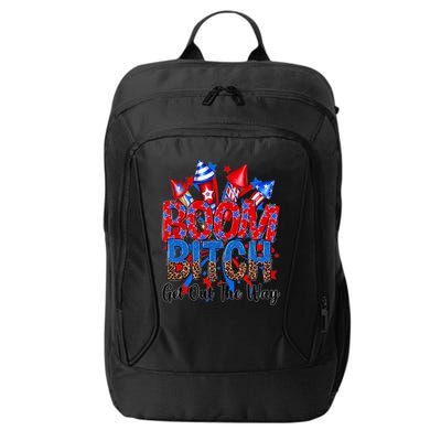 Funny Boom Bitch Get Out The Way City Backpack