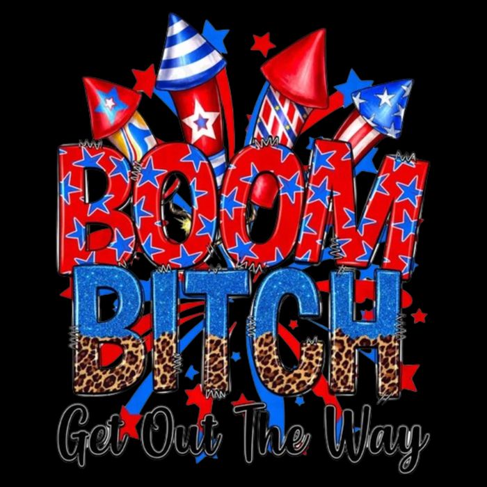 Funny Boom Bitch Get Out The Way Sustainable Beanie