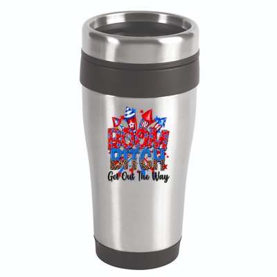 Funny Boom Bitch Get Out The Way 16oz Travel Tumbler