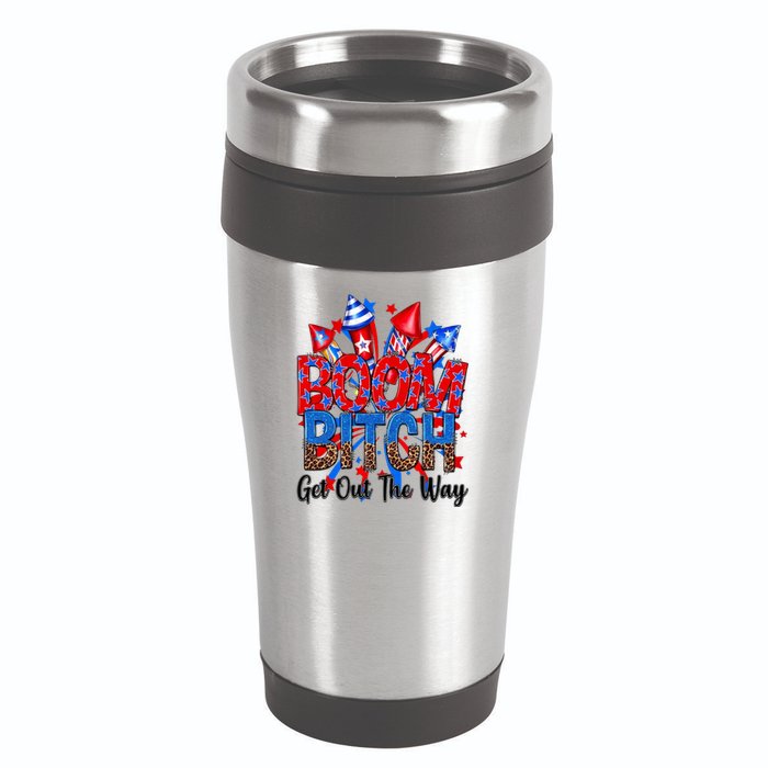 Funny Boom Bitch Get Out The Way 16oz Travel Tumbler