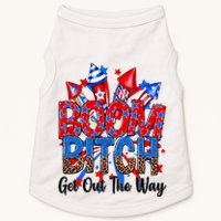 Funny Boom Bitch Get Out The Way Doggie Tank