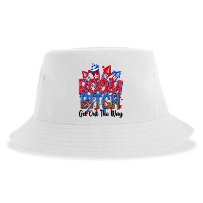 Funny Boom Bitch Get Out The Way Sustainable Bucket Hat
