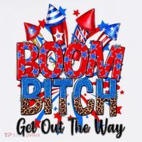 Funny Boom Bitch Get Out The Way Cooling Performance Long Sleeve Crew