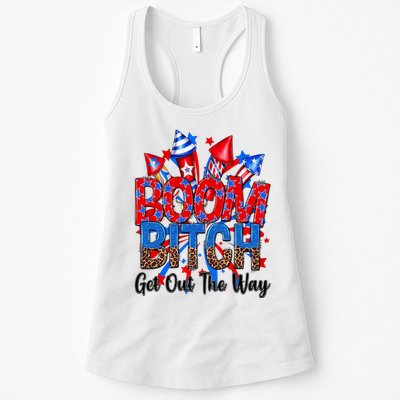 Funny Boom Bitch Get Out The Way Womens Tank Top