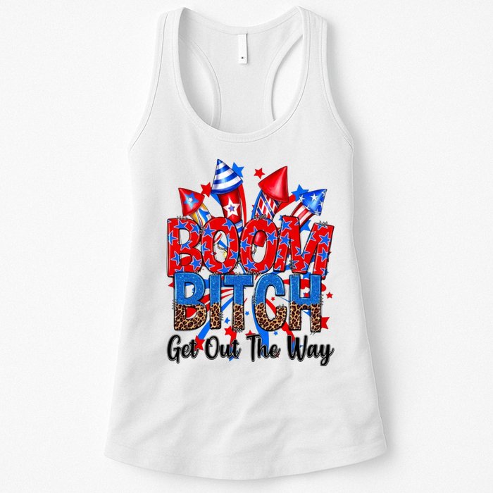 Funny Boom Bitch Get Out The Way Womens Tank Top