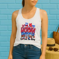 Funny Boom Bitch Get Out The Way Womens Tank Top