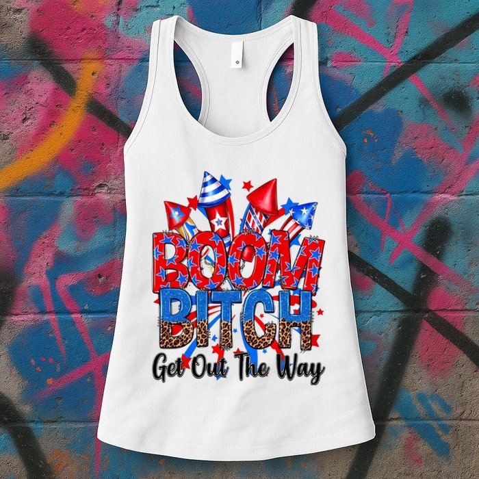Funny Boom Bitch Get Out The Way Womens Tank Top