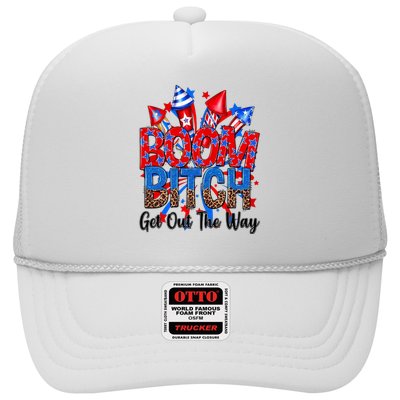Funny Boom Bitch Get Out The Way Trucker Hat