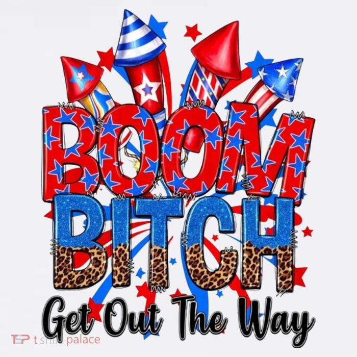 Funny Boom Bitch Get Out The Way Tank Top