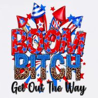 Funny Boom Bitch Get Out The Way Toddler T-Shirt