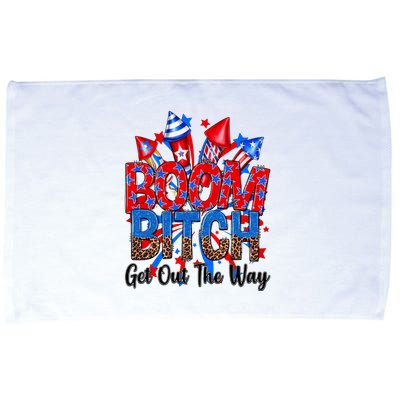 Funny Boom Bitch Get Out The Way Microfiber Hand Towel