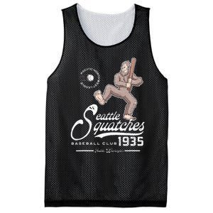 Funny Bigfoot Baseball Seatlle Squatches For Baseball Fan Mesh Reversible Basketball Jersey Tank