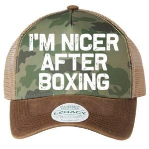 Funny Boxer Boxing Coach IM Nicer After Boxing Cool Gift Legacy Tie Dye Trucker Hat