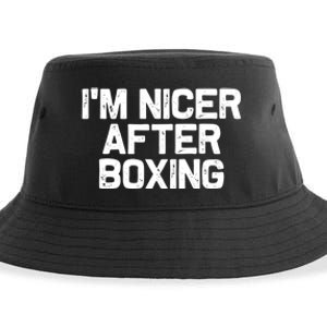 Funny Boxer Boxing Coach IM Nicer After Boxing Cool Gift Sustainable Bucket Hat