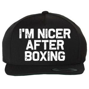 Funny Boxer Boxing Coach IM Nicer After Boxing Cool Gift Wool Snapback Cap