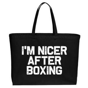 Funny Boxer Boxing Coach IM Nicer After Boxing Cool Gift Cotton Canvas Jumbo Tote