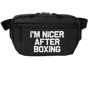 Funny Boxer Boxing Coach IM Nicer After Boxing Cool Gift Crossbody Pack