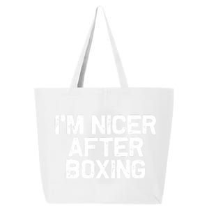 Funny Boxer Boxing Coach IM Nicer After Boxing Cool Gift 25L Jumbo Tote