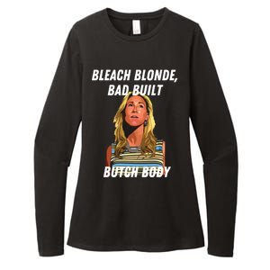 Funny Bleach Blonde Bad Built Butch Body Womens CVC Long Sleeve Shirt