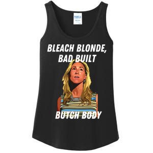 Funny Bleach Blonde Bad Built Butch Body Ladies Essential Tank