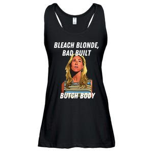 Funny Bleach Blonde Bad Built Butch Body Ladies Essential Flowy Tank