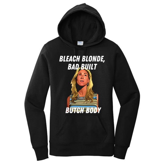 Funny Bleach Blonde Bad Built Butch Body Women's Pullover Hoodie