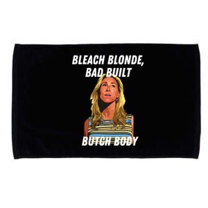 Funny Bleach Blonde Bad Built Butch Body Microfiber Hand Towel