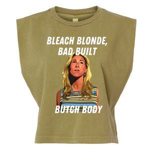 Funny Bleach Blonde Bad Built Butch Body Garment-Dyed Women's Muscle Tee