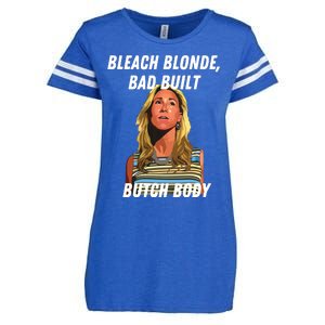 Funny Bleach Blonde Bad Built Butch Body Enza Ladies Jersey Football T-Shirt