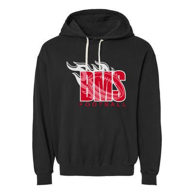 Football Blake Bass Middle Football Is Fire Garment-Dyed Fleece Hoodie