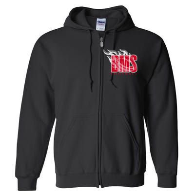 Football Blake Bass Middle Football Is Fire Full Zip Hoodie