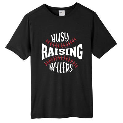 Funny Baseball - Busy Raising Ballers Tall Fusion ChromaSoft Performance T-Shirt