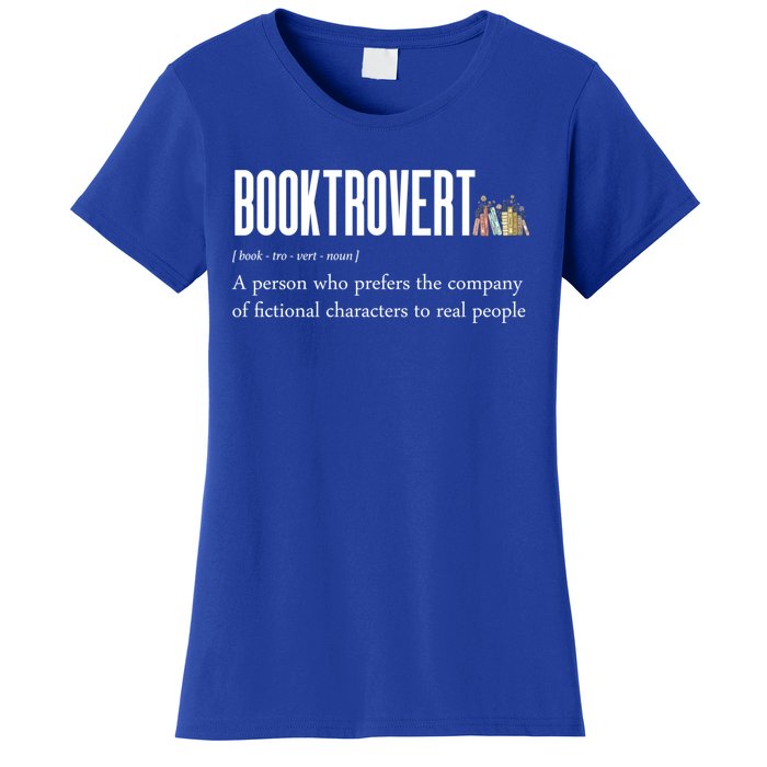 Funny Booktrovert Book Lover Bookish Reading Library Great Gift Women's T-Shirt