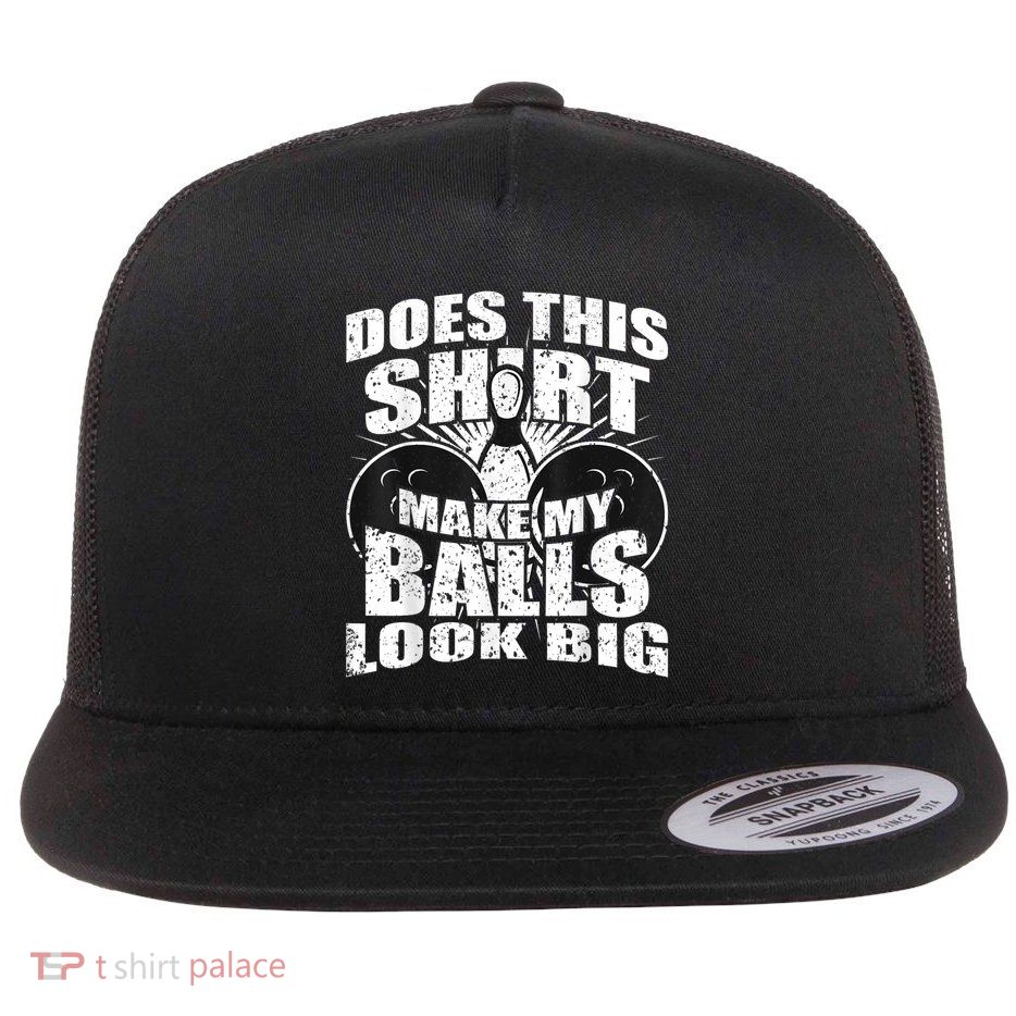 Funny Bowling Ball Gag Gift Bowling Flatbill Hat