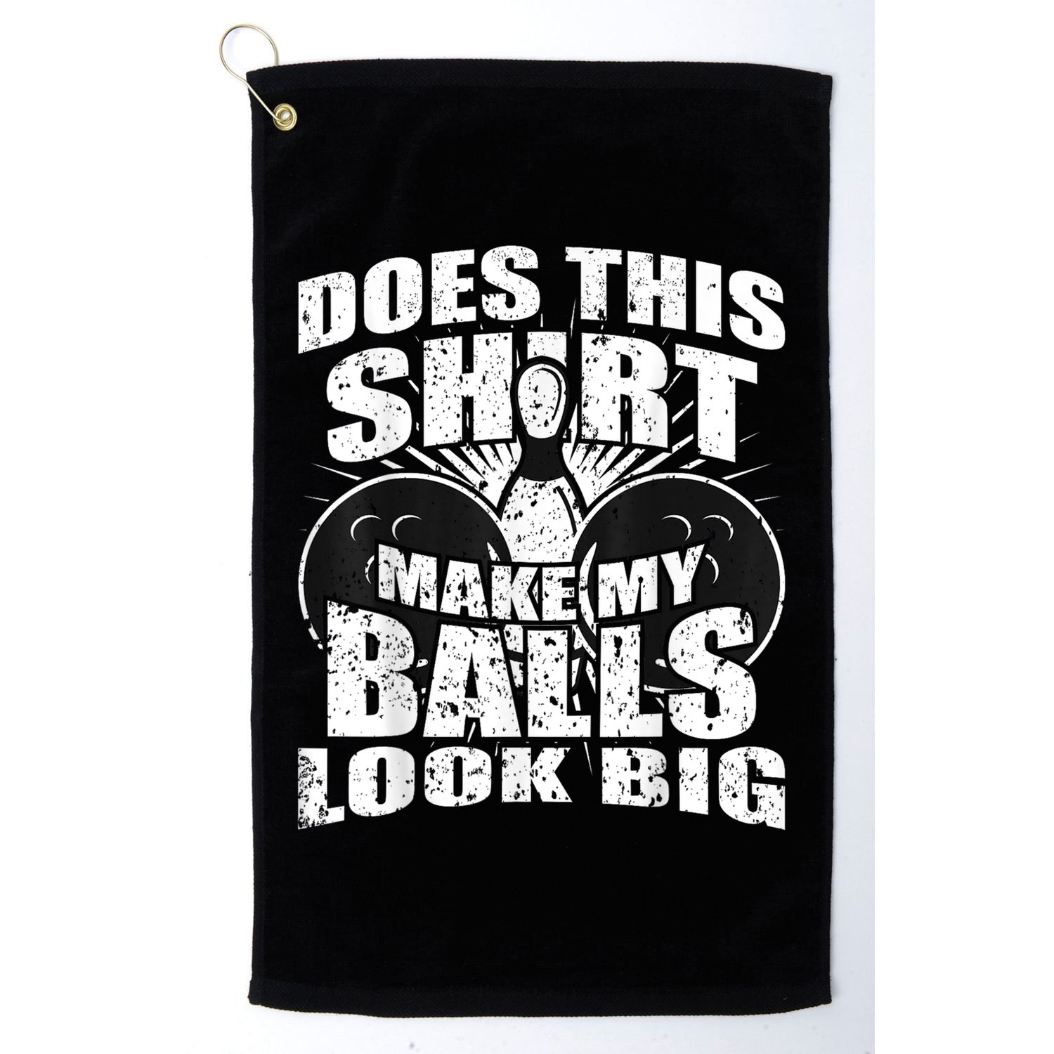 Funny Bowling Ball Gag Gift Bowling Golf Towel