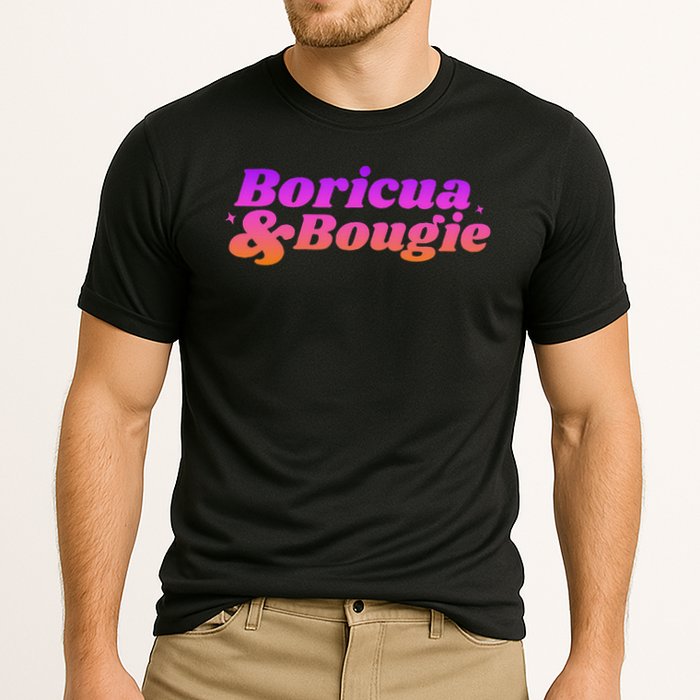 Funny Boricua & Bougie Cooling Performance Crew T-Shirt