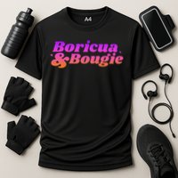 Funny Boricua & Bougie Cooling Performance Crew T-Shirt