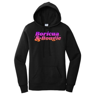 Funny Boricua & Bougie Women's Pullover Hoodie