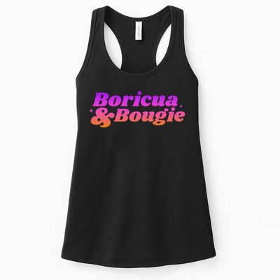 Funny Boricua & Bougie Womens Tank Top