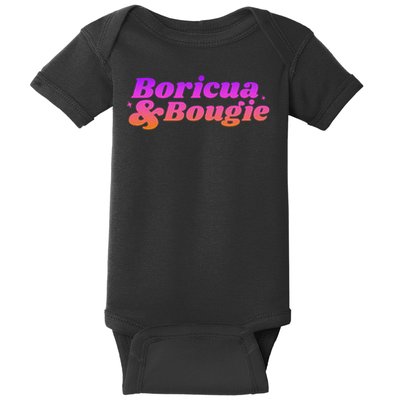 Funny Boricua & Bougie Baby Bodysuit