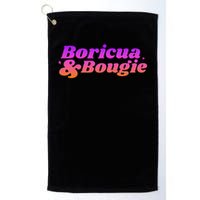 Funny Boricua & Bougie Golf Towel