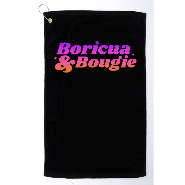 Funny Boricua & Bougie Golf Towel