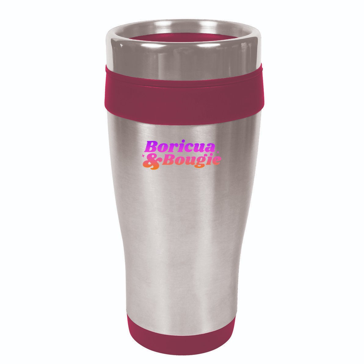 Funny Boricua & Bougie 16oz Travel Tumbler