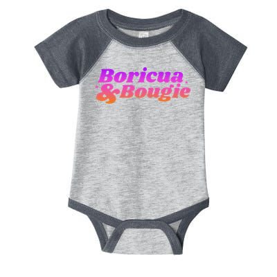 Funny Boricua & Bougie Infant Baby Jersey Bodysuit