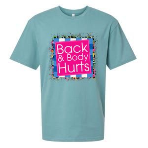 Funny Back Body Hurts Sueded Cloud Jersey T-Shirt