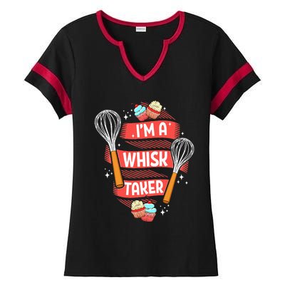 Funny Baking Baker Gift Whisk Pun Pastry Chef Cook Present Ladies Halftime Notch Neck Tee