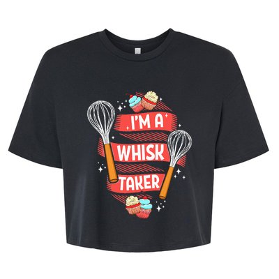 Funny Baking Baker Gift Whisk Pun Pastry Chef Cook Present Bella+Canvas Jersey Crop Tee