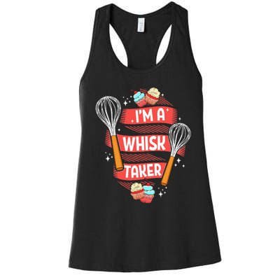 Funny Baking Baker Gift Whisk Pun Pastry Chef Cook Present Women's Racerback Tank